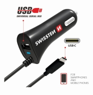 Swissten Autonabíjačka CL USB typ- C a USB 2,4A - cena, porovnanie