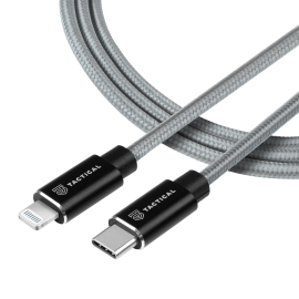 Tactical Fast Rope Aramid Cable USB-C/Lightning MFI 0.3m