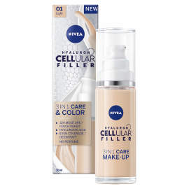 Nivea Hyaluron Cellular Filler 3in1 Care & Color 01 Light 30ml