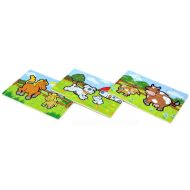 Teddies Drevené puzzle pre najmenších Moje prvé zvieratká 48ks - cena, porovnanie