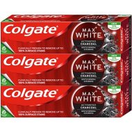 Colgate Max White Charcoal 3x75ml - cena, porovnanie