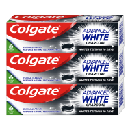 Colgate Advanced White Charcoal 3x75ml - cena, porovnanie