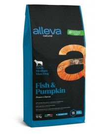 Alleva NATURAL dog fish & pumpkin adult medium maxi 12kg