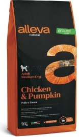 Alleva NATURAL dog chicken & pumpkin adult medium 12kg
