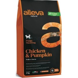 Alleva NATURAL dog chicken & pumpkin puppy maxi 12kg