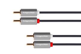 Krüger & Matz Kábel Basic RCA 2x - RCA 2x, 1m