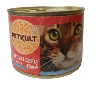 Petkult Cat Konzerva Sterilised Tuniak 185g - cena, porovnanie