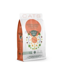 Natura Diet Cat Sterilized Salmon 400+400g