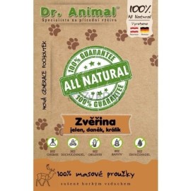 Dr. Animal Zverina mäsové prúžky 80g