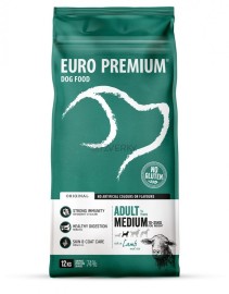 Euro-Premium Medium Adult Lamb & Rice 12kg