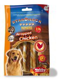 Nobby Dog Pamlsok Starsnack Wrapped Kura 70g