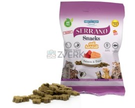 Mediterranean Serrano Cat Pamlsok Losos a Tuniak 50g