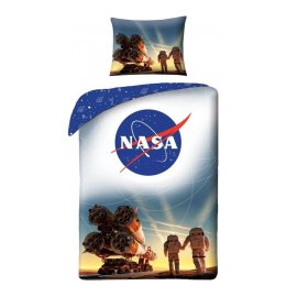 Halantex Bavlnené obliečky NASA kozmická raketa v kozmodrómu Bajkonur 70 x 90 cm + 140 x 200 cm