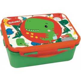 Fisher Price Box na desiatu s dinosaurom