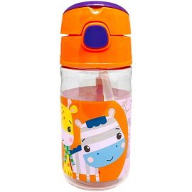 Fisher Price Plastová fľaša so žirafou a zebrou 350ml