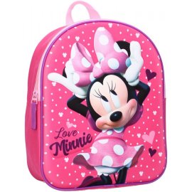 Vadobag Detský 3D batoh Minnie Mouse 9L