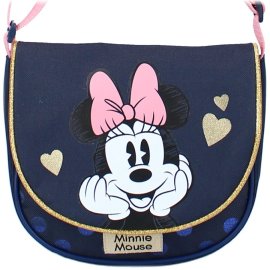 Vadobag Dievčenská taška cez rameno Minnie Mouse Glitter Love