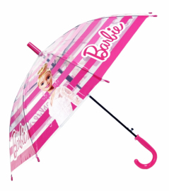 E Plus M Dievčenský transparentný vystreľovací dáždnik Barbie