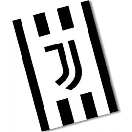 Carbotex Veľká fleecová deka Juventus FC - Black & White 150 x 200 cm
