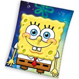 Carbotex Detská fleecová deka SpongeBob 110 x 140 cm