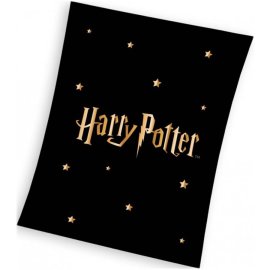 Carbotex Coral fleece deka Harry Potter - Gold Stars 130 x 170 cm