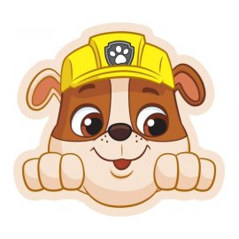 Carbotex Tvarovaný 3D vankúš Tlapková patrola - Rubble