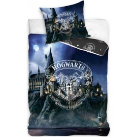 Carbotex Bavlnené obliečky Harry Potter - Rokfortská stredná škola čarodejnícka 70 x 90 cm + 140 x 200 cm