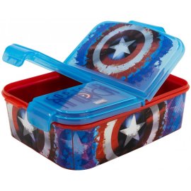 Stor Multibox na desiatu Captain America s 3 priehradkami