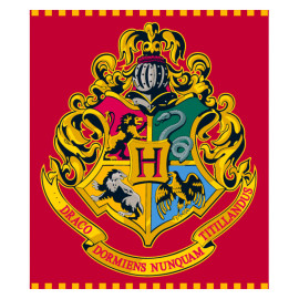E Plus M Deka coral fleece Harry Potter - erb Hogwarts 120 x 150 cm