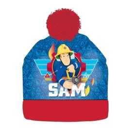 E Plus M Chlapčenská zimná čiapka s brmbolcom Požiarnik Sam