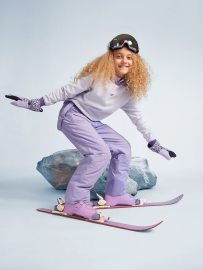4F Dievčenské lyžiarske nohavice s membránou 8 000