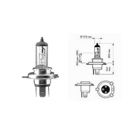 Mannol Žiarovka H4 Basic 12V 60/55W P43t