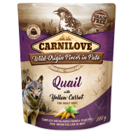 Carnilove Dog Pouch Paté Quail with Yellow Carrot 300g - cena, porovnanie