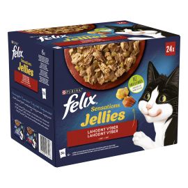 Felix Sensations Jellies domáci výber v aspiku 24x85g
