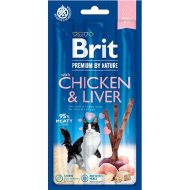 Brit Premium by Nature Cat Sticks with Chicken & Liver 3ks - cena, porovnanie
