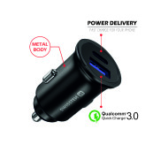 Swissten Power Delivery USB-C + Quick Charge 3.0 36W - cena, porovnanie