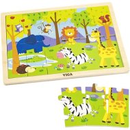 Viga Drevené puzzle 24 dielikov - Zoo - cena, porovnanie