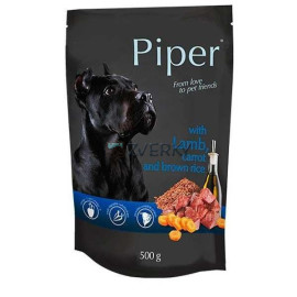 Piper Dog Kapsička Jahňa,Mrkva a hnedá ryža 500g