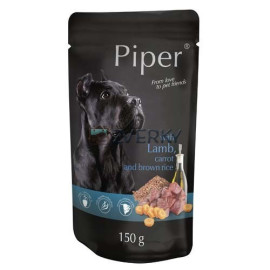 Piper Dog Kapsička Jahňa,Mrkva a hnedá ryža 150g