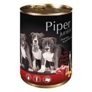 Piper Dog Konzerva Junior Hovädzie srdcia a mrkva 400g - cena, porovnanie