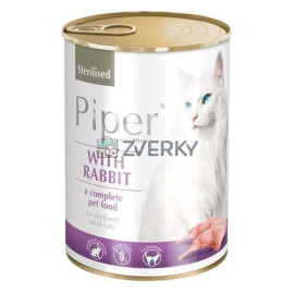 Piper Cat Konzerva Sterilised Králik 400g