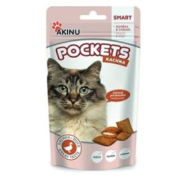 Akinu Pockets kačacie vankúšiky pre mačky 40g