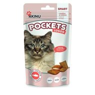 Akinu Pockets lososové vankúšiky pre mačky 40g - cena, porovnanie