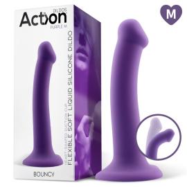 Action Bouncy Liquid Silicone Dildo Hiper Flexible 7"