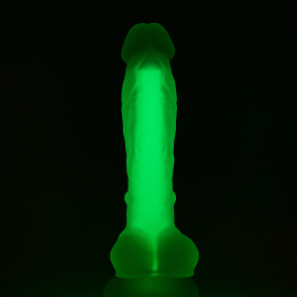 Dream Toys Radiant Soft Silicone Glow in the Dark Dildo Small