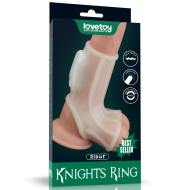 Lovetoy Vibrating Ridge Knights Ring with Scrotum Sleeve - cena, porovnanie