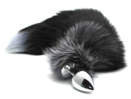 Alive Black and White Fox Tail Anal Pleasure L - cena, porovnanie