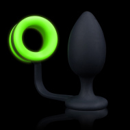 Ouch! Glow in the Dark Butt Plug with Cock Ring - cena, porovnanie