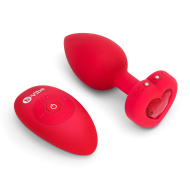 B-Vibe Vibrating Heart Plug M/L - cena, porovnanie