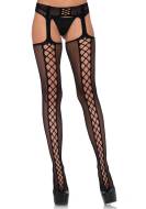 Leg Avenue Lace Up Backseam Stockings 1776 - cena, porovnanie